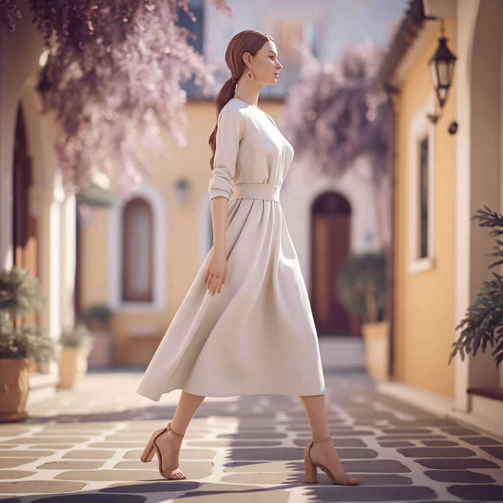 Jaka sukienka do beżowych butów