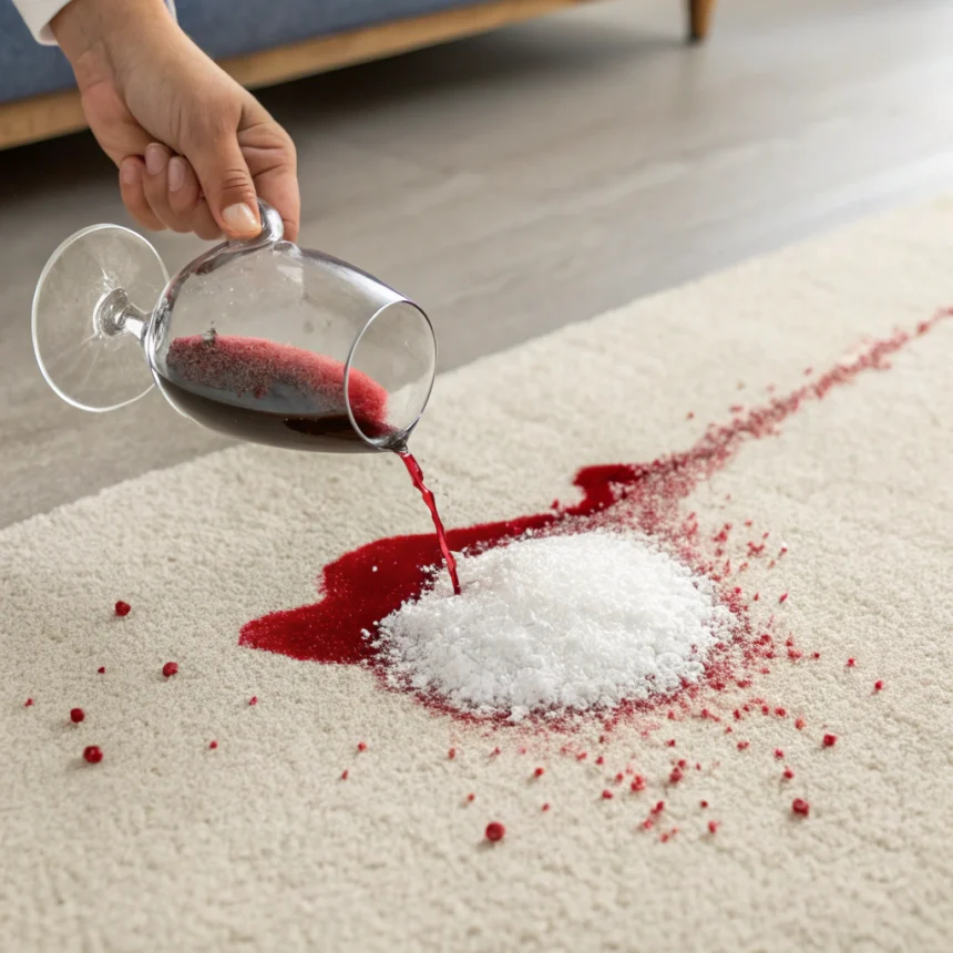 Jak usunąć plamy z czerwonego wina z dywanu i kanapy
