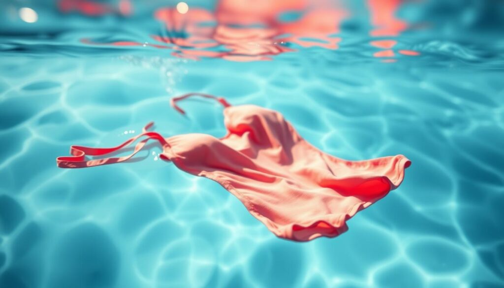 A tranquil scene of a swimsuit submerged in crystal-clear water, its vibrant colors and delicate fabric gently swaying in the gentle current. Soft, diffused lighting bathes the image, creating a serene, almost meditative atmosphere. The swimsuit is the focal point, its intricate details and textures captured in crisp, high-resolution detail. The background is blurred, drawing the viewer's attention to the garment's care and maintenance. This image, captured with the precision of an iPhone 16 Pro Max, showcases the importance of proper swimwear care and preservation. A tranquil scene of a swimsuit submerged in crystal-clear water, its vibrant colors and delicate fabric gently swaying in the gentle current. Soft, diffused lighting bathes the image, creating a serene, almost meditative atmosphere. The swimsuit is the focal point, its intricate details and textures captured in crisp, high-resolution detail. The background is blurred, drawing the viewer's attention to the garment's care and maintenance. This image, captured with the precision of an iPhone 16 Pro Max, showcases the importance of proper swimwear care and preservation.