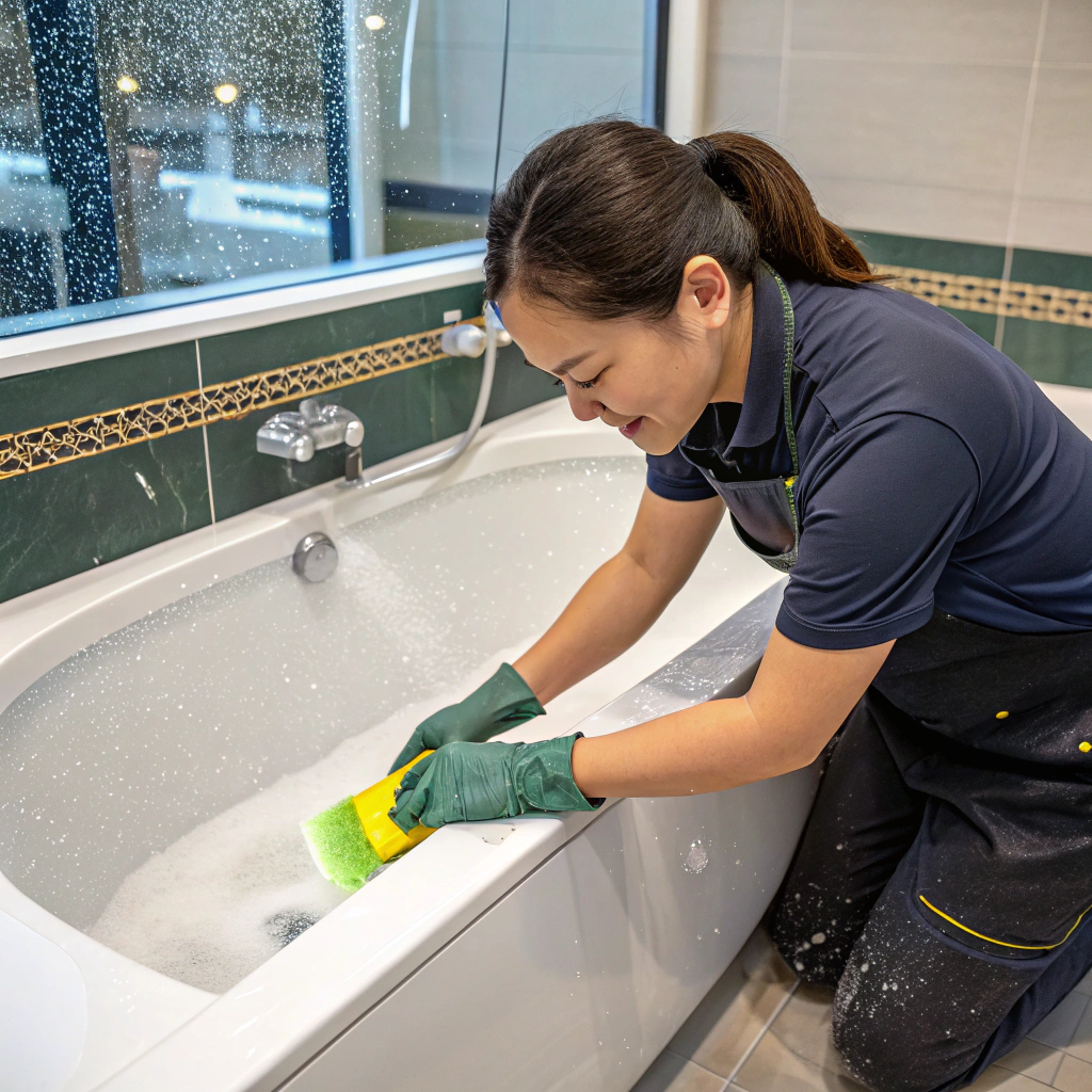 Jak usunąć osad z mydła z wanny akrylowej i emaliowanej?