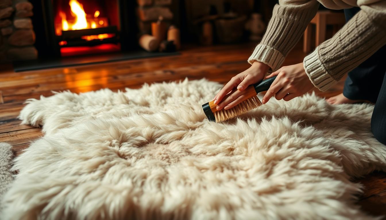 jak prać skórę owczą