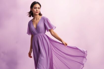 jakie buty do fioletowej sukienki