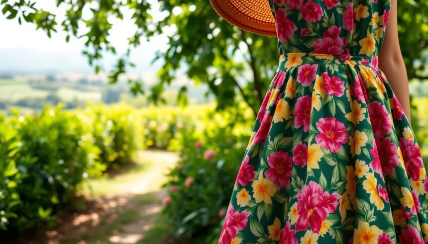 sukienka w kwiaty jakie buty