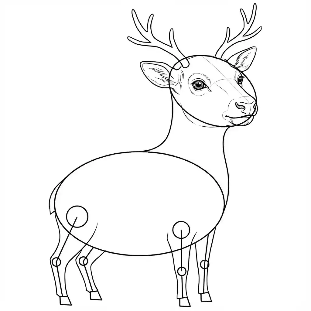 jak narysować Renifera