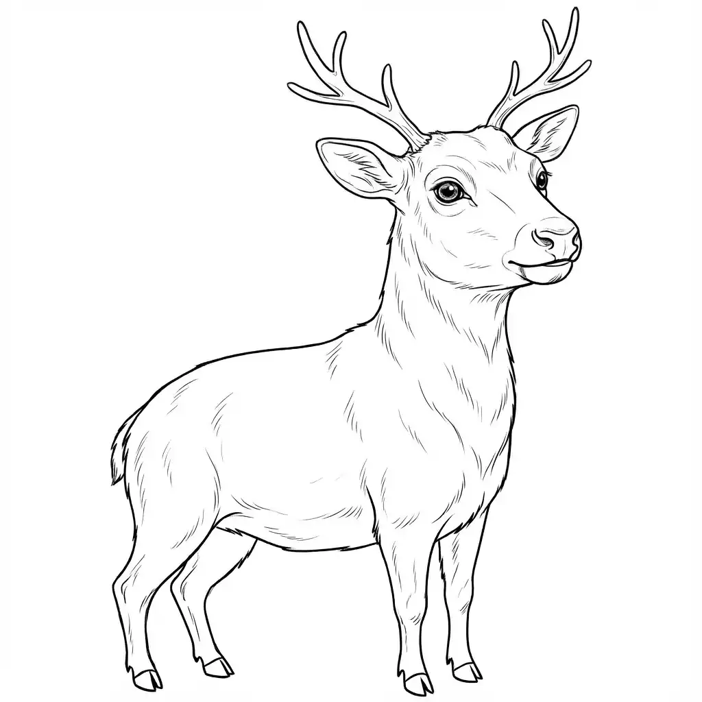 jak narysować Renifera