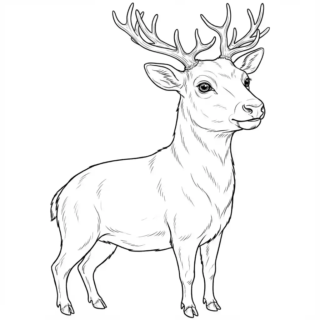 jak narysować Renifera