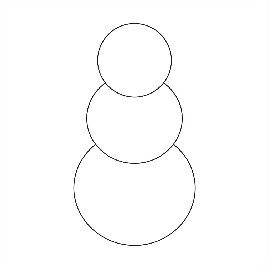 jak narysować Bałwana