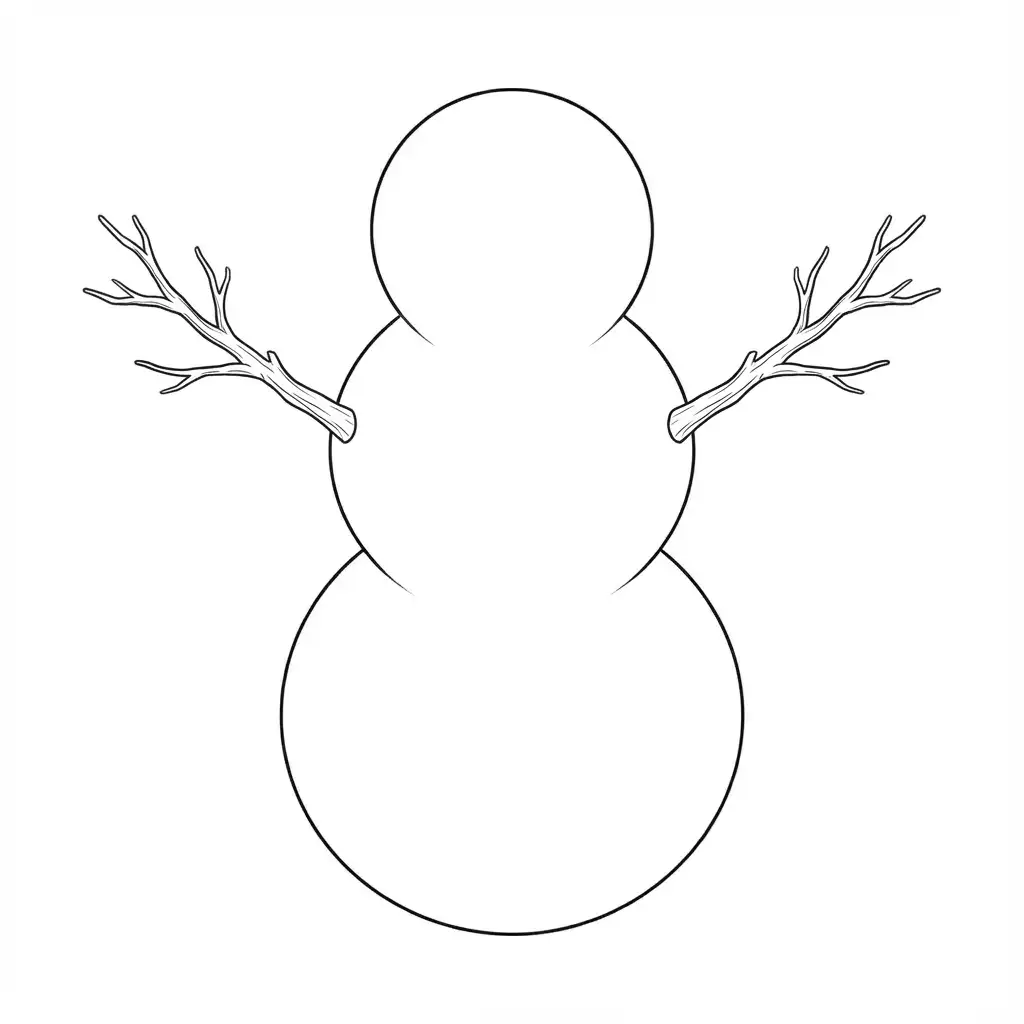 jak narysować Bałwana