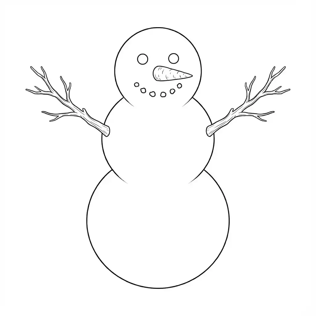 jak narysować Bałwana