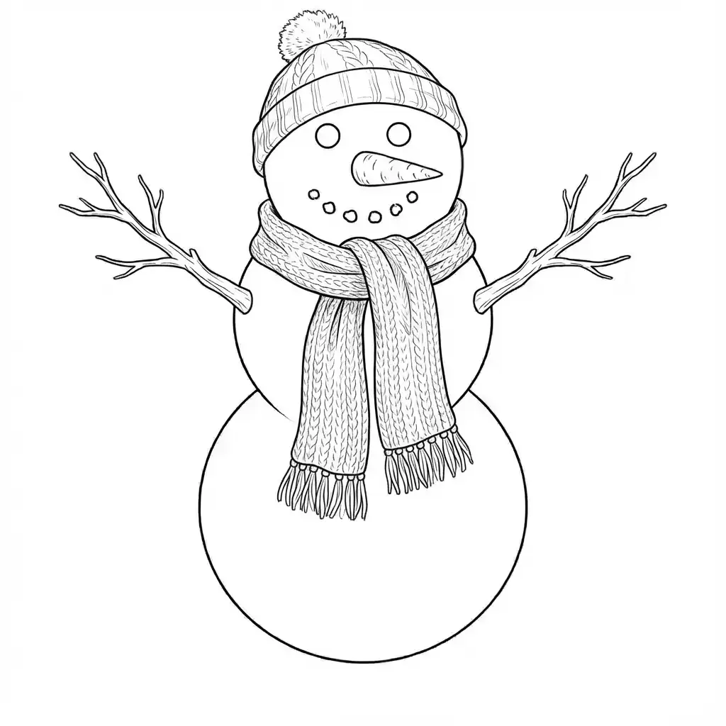 jak narysować Bałwana