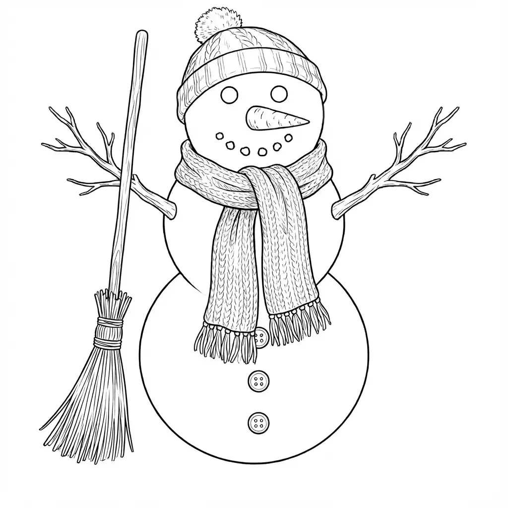 jak narysować Bałwana