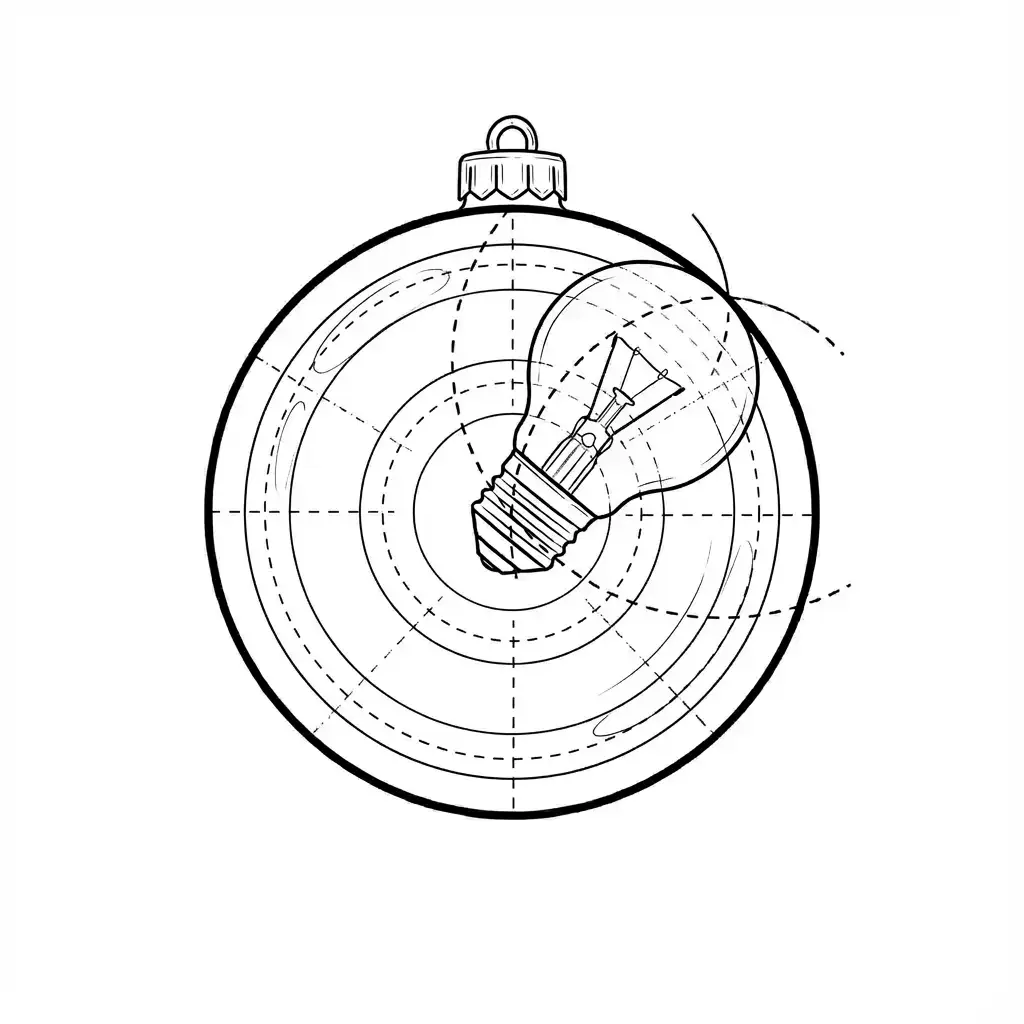 jak narysować Bombkę