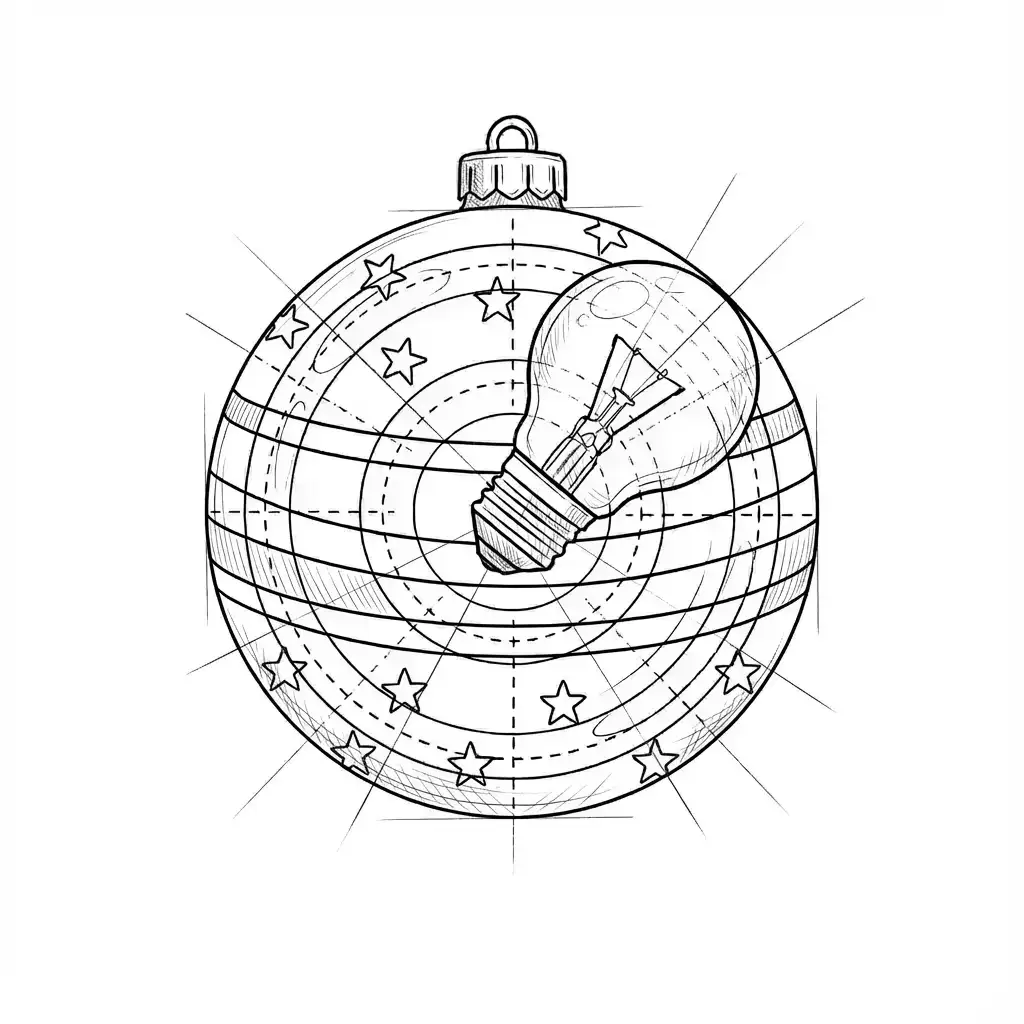 jak narysować Bombkę