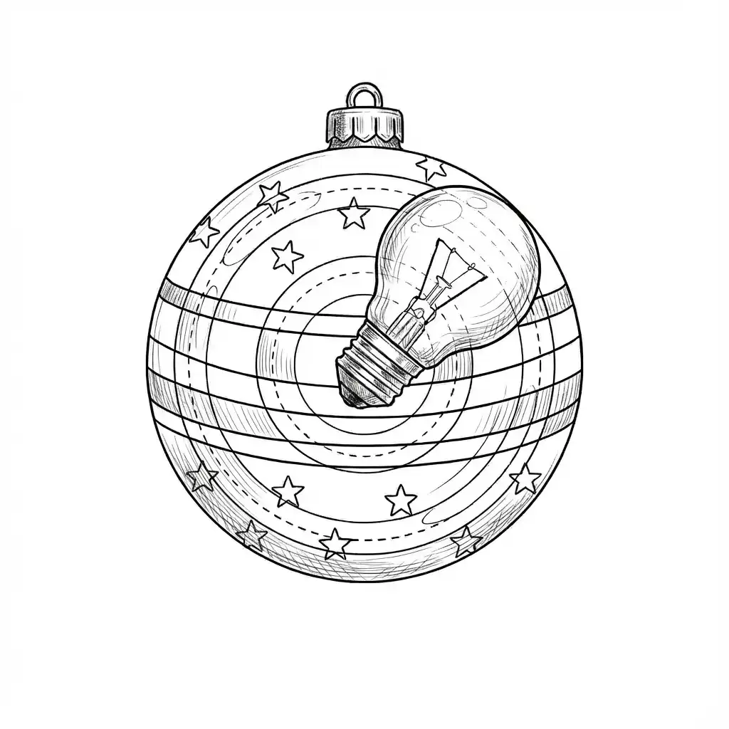 jak narysować Bombkę