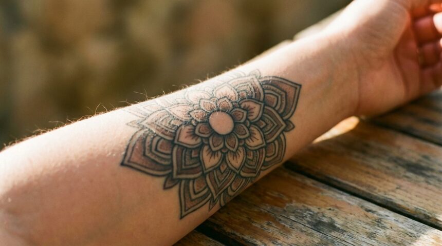 tatuaż damski na rękę