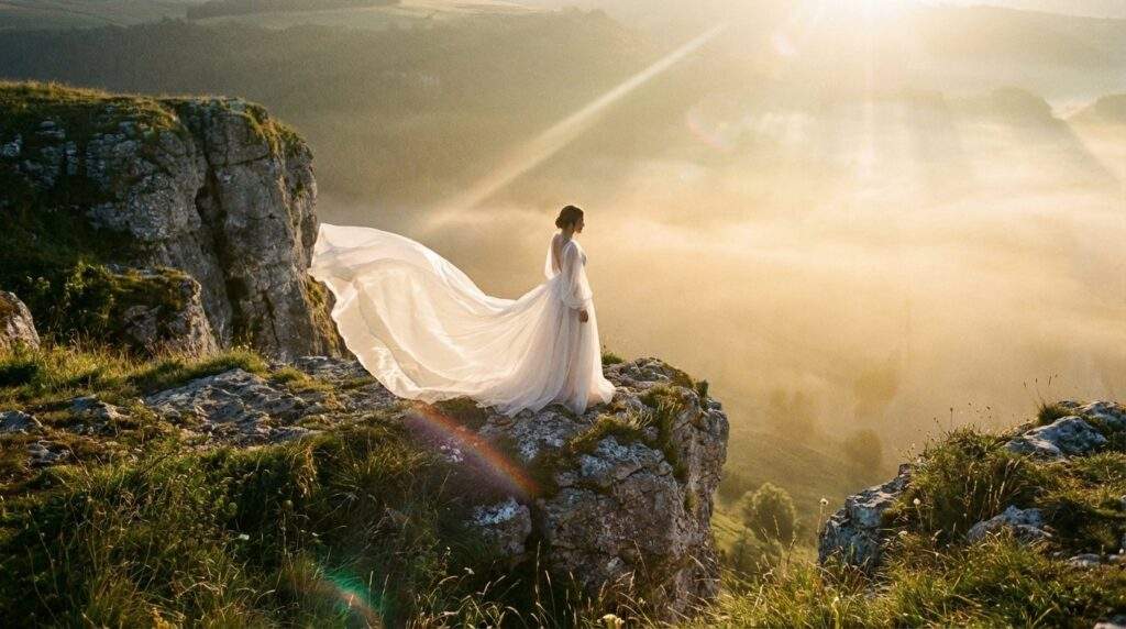 Ślub w plenerze vs. elegancka sala – jak dobrać suknię do miejsca?